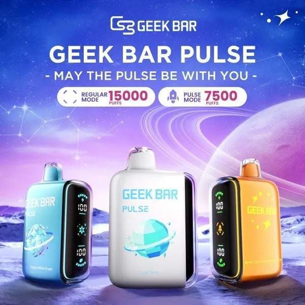 geek bar拋棄式15000口 Geek Bar Pulse 15000口小火箭拋棄式電子煙 | 美國大牌 · 智能雙模式:圖片 1